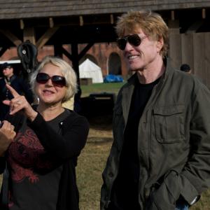 On the set of THE CONSPIRATOR with director Robert Redford.