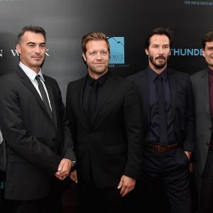 Keanu Reeves, Jason Constantine, Basil Iwanyk, David Leitch and Chad Stahelski at event of John Wick (2014)