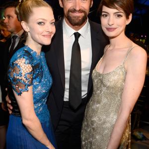 Anne Hathaway, Hugh Jackman and Amanda Seyfried