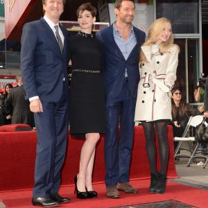 Anne Hathaway, Tom Hooper, Hugh Jackman and Amanda Seyfried