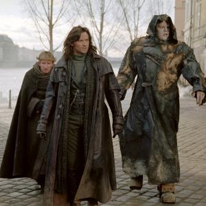 Still of Shuler Hensley, Hugh Jackman and David Wenham in Van Helsing (2004)
