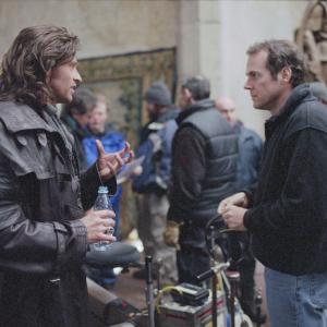 Still of Hugh Jackman and Stephen Sommers in Van Helsing 2004