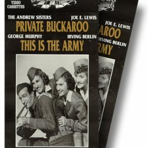 Laverne Andrews Maxene Andrews Patty Andrews Harry James and The Andrews Sisters in Private Buckaroo 1942