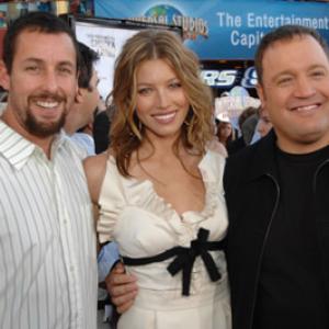 Adam Sandler Jessica Biel and Kevin James at event of I Now Pronounce You Chuck amp Larry 2007