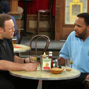 Still of Kevin James and Victor Williams in The King of Queens 1998