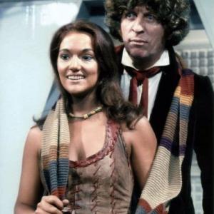 Tom Baker and Louise Jameson in Doctor Who (1963)