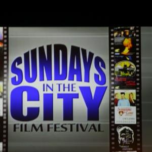 Marquee for the Sundays in the City Film Festival  the poster for Someone to Love made the Marquee