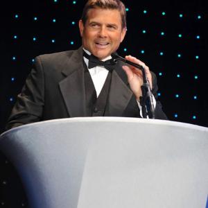 Hosting awards show at the Beverly Hilton, Beverly Hills, CA.