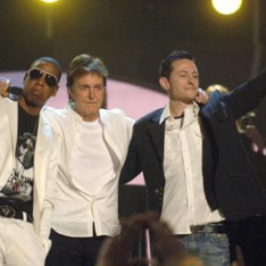 Paul McCartney Jay Z and Chester Bennington at event of The 48th Annual Grammy Awards 2006