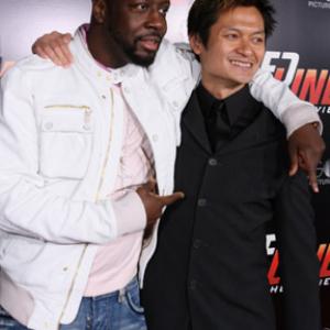 Andy Cheng and Wyclef Jean at event of Redline 2007