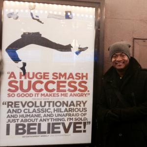 In New York City at the Eugene ONeil Theater for two days of callbacks for the Book of Mormon role of Mafala