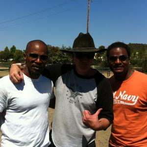 In pre-production for Django Unchained with Jamie Foxx, Quinten Terantino, and Keith Jefferson