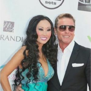 Doug Jeffery and Candace Kita attend the Miss Burbank Pageant in Burbank, CA.