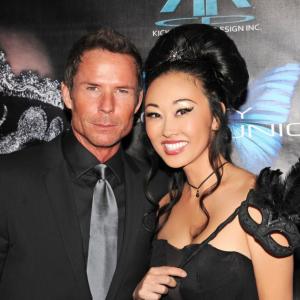 Doug Jeffery and Candace Kita attend Event Masquerade at Unici Casa in Los Angeles CA