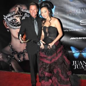 Doug Jeffery and Candace Kita attend Event Carnivale at Unici Casa in Los Angeles, CA.