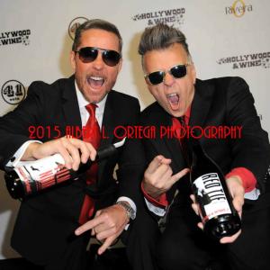 Doug Jeffery and Valerio Ventura attend 41 Sets Hollywood  Wine For Your Valentine at Hollywood Center Studios in Hollywood CA
