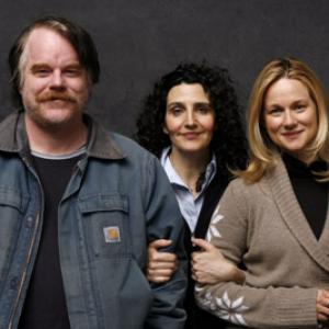 Philip Seymour Hoffman Laura Linney and Tamara Jenkins at event of The Savages 2007