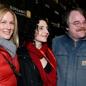 Philip Seymour Hoffman Laura Linney and Tamara Jenkins at event of The Savages 2007