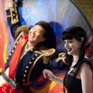 Still of Ken Jeong and Gillian Jacobs in Community: The First Chang Dynasty (2012)