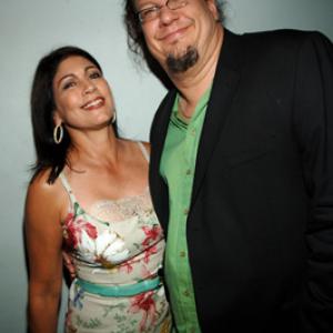 Penn Jillette and Caroline Hirsh at event of The Aristocrats 2005