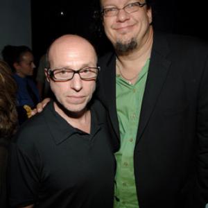 Penn Jillette and Mark Urman at event of The Aristocrats (2005)