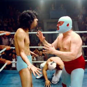 Still of Jack Black and Hctor Jimnez in Nacho Libre 2006