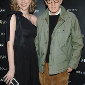 Woody Allen and Scarlett Johansson at event of Match Point 2005