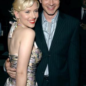 Topher Grace and Scarlett Johansson
