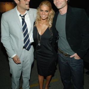 Seann William Scott, Jessica Simpson and Johnny Knoxville
