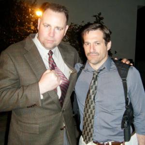 Brian D. Johnson on the set of 