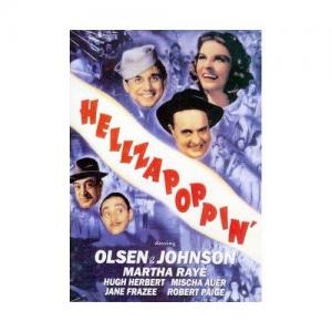 Hugh Herbert, Mischa Auer, Chic Johnson, Ole Olsen and Martha Raye in Hellzapoppin' (1941)