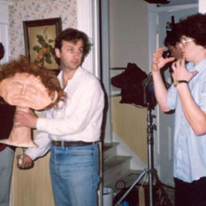 On the set of Drop Dead Fred August 1990 With Daniel Stillman and Ate de Jong