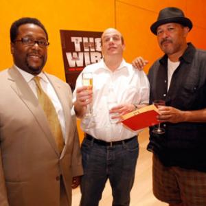 Clark Johnson, Wendell Pierce and David Simon at event of Blake (2002)