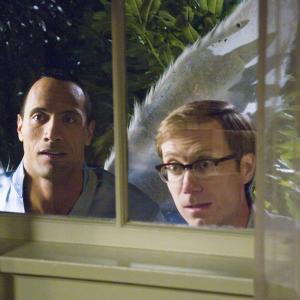 Still of Dwayne Johnson and Stephen Merchant in Tooth Fairy 2010