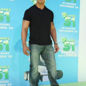 Dwayne Johnson at event of Planet 51 (2009)