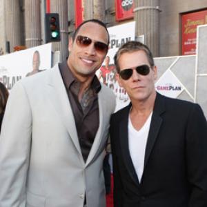 Kevin Bacon and Dwayne Johnson at event of The Game Plan 2007