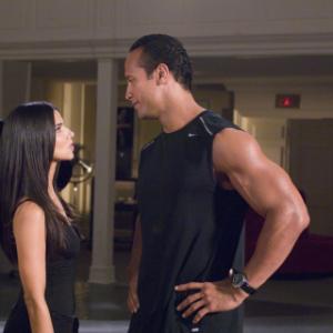 Still of Dwayne Johnson and Roselyn Sanchez in The Game Plan (2007)
