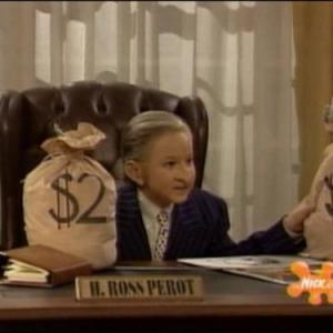 Katrina Johnson playing Ross Perot on All That