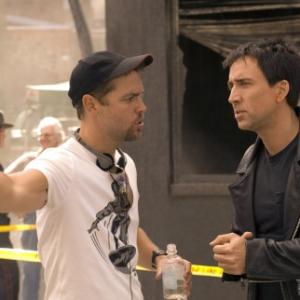 Nicolas Cage and Mark Steven Johnson in Ghost Rider (2007)