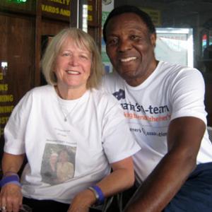 Rafer Johnson and his wife, Betsy Johnson.