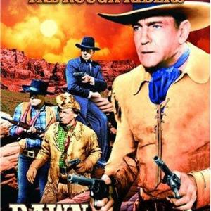 Rex Bell, Raymond Hatton and Buck Jones in Dawn on the Great Divide (1942)