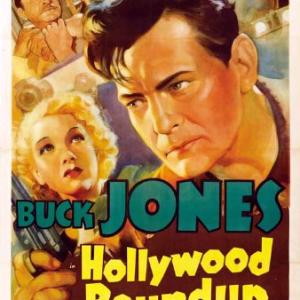 Buck Jones and Helen Twelvetrees in Hollywood RoundUp 1937