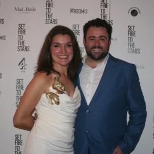 With Kate Drew at the London Premiere of Set Fire to the Stars