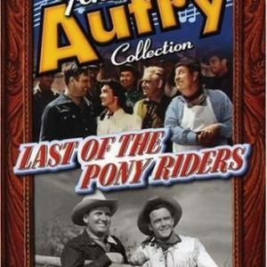 Gene Autry, Smiley Burnette, Kathleen Case and Dickie Jones in Last of the Pony Riders (1953)