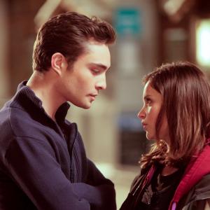 Still of Felicity Jones and Ed Westwick in Chalet Girl 2011