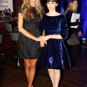 Felicity Jones and Tamsin Egerton at event of Chalet Girl 2011