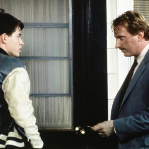 Still of Matthew Broderick and Jeffrey Jones in Ferris Bueller's Day Off (1986)