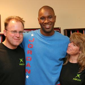 Director Frank Michels with Tank Jones(Fragmaster) and Producer Nansi Michels on the set of The Controller