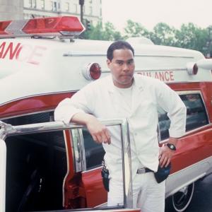 ActorStuntman Rudy C Jones as the nefarious ambulance driver in The Ambulance