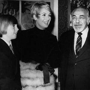 Shirley Jones and son Shaun Cassidy at the Scrooge Premiere with Edward G Robinson c 1970